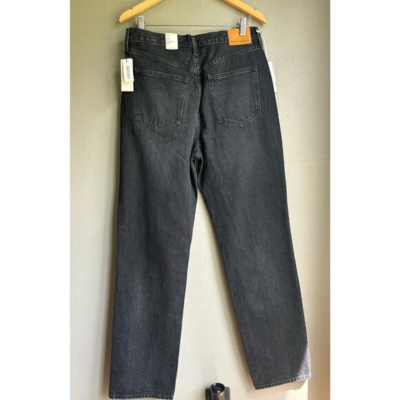 Denim Forum Black Straight Leg Jeans - Picture 2 of 6